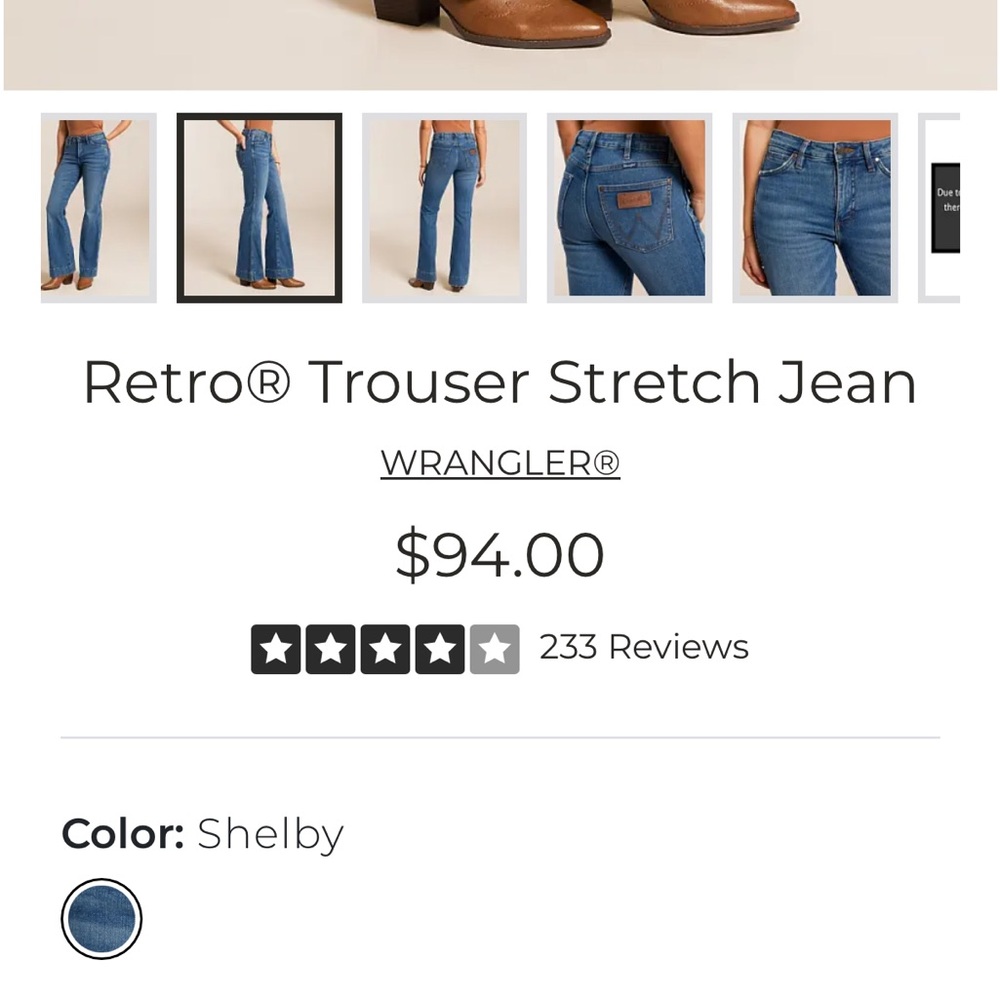 Wrangler Retro Trouser - Picture 2 of 6